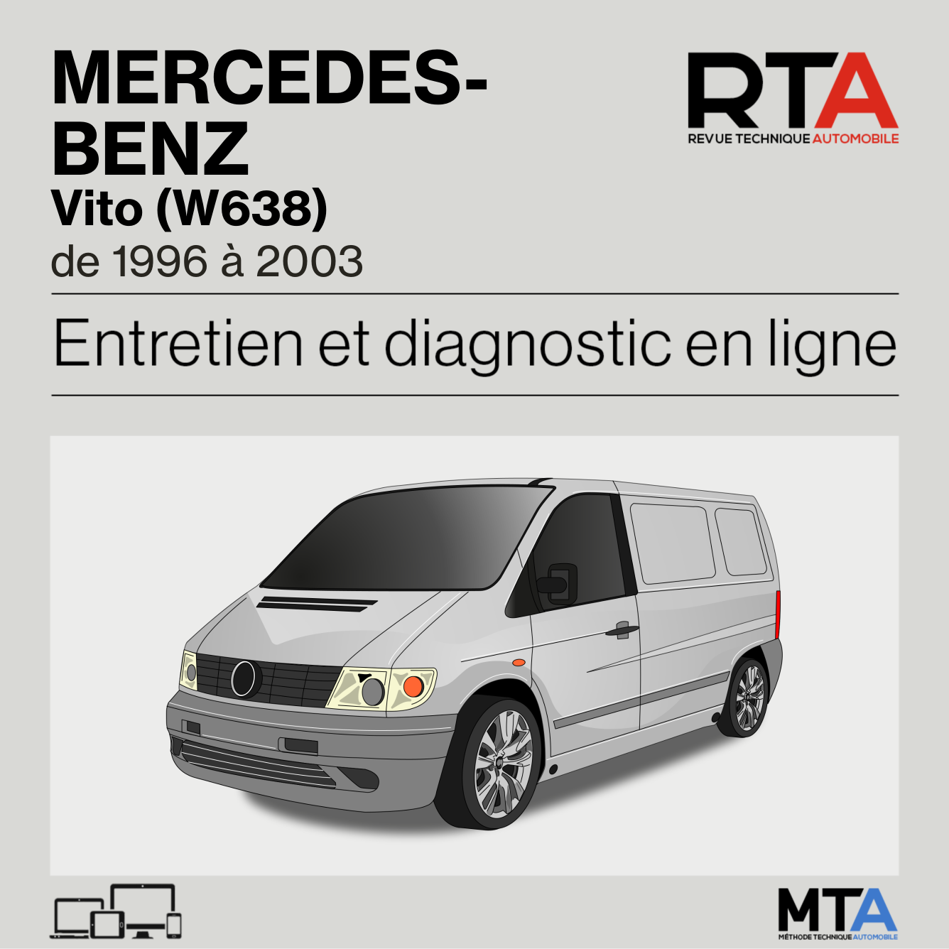 Mercedes Benz Vito W638 De 1996 2003 RTA Mercedes Benz Vito W638 De 1996 2003 RTA
