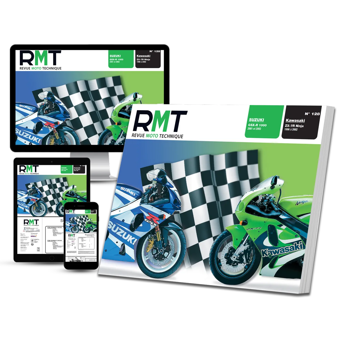 Suzuki GSX-R 1000 (2001 - 2002) - Kawasaki ZX-7R Ninja (1996