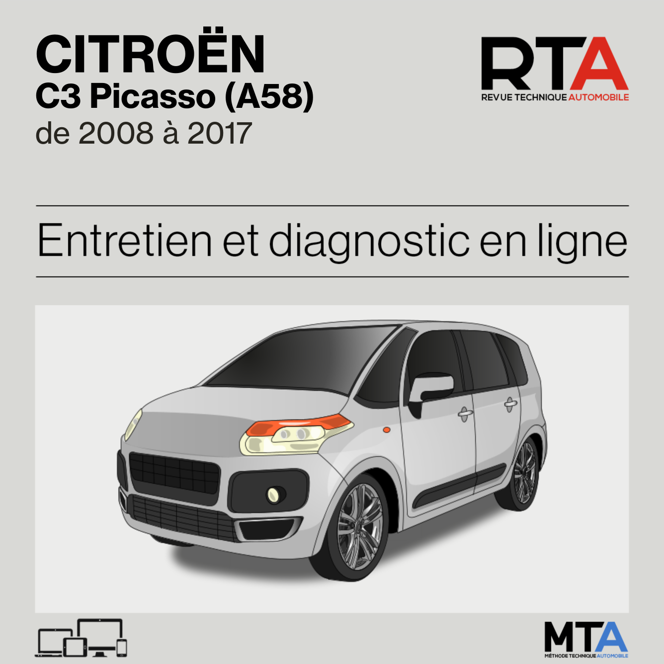 Citroen C3 Picasso (A58) de 2008 à 2017
