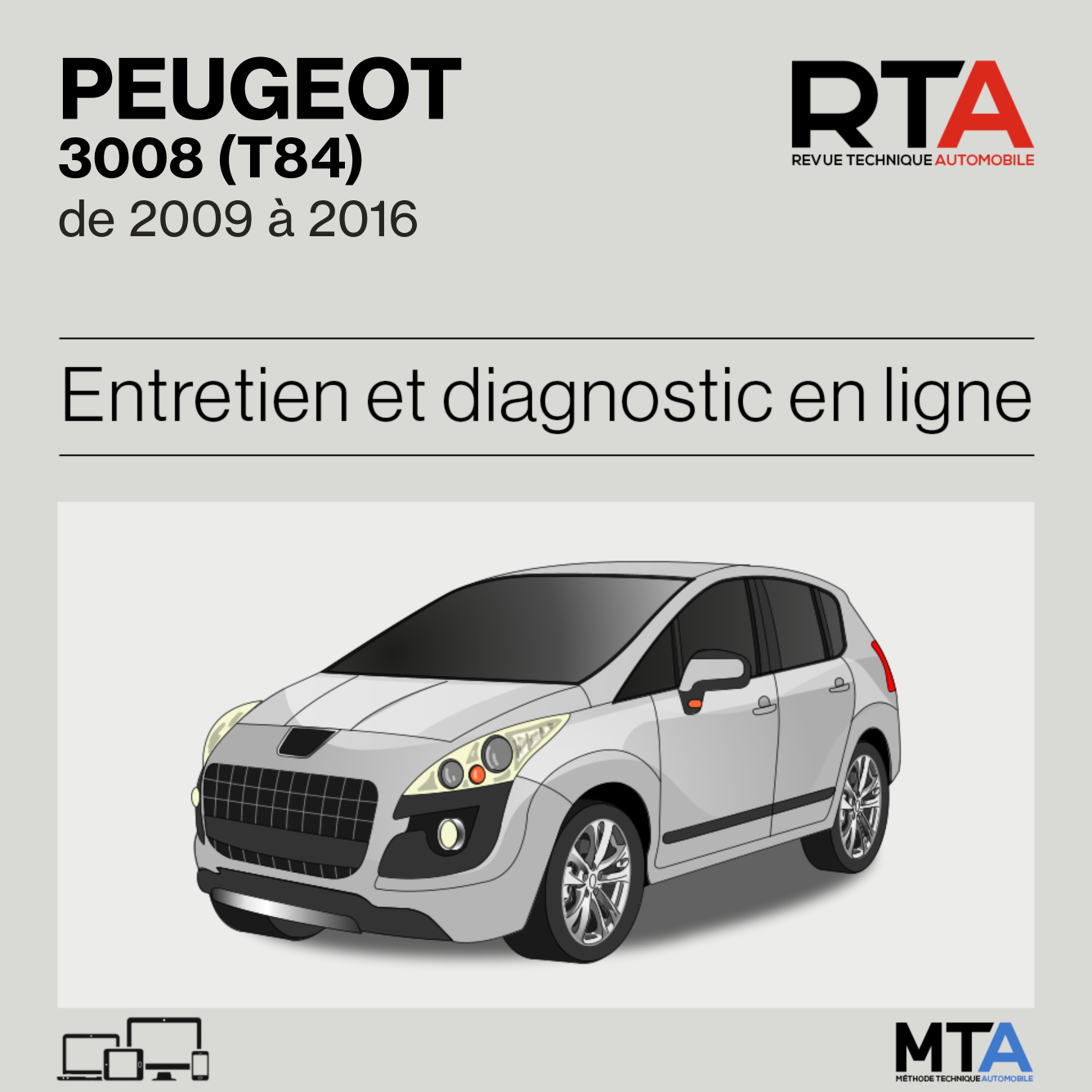 Peugeot 3008 (T84) de 2009 à 2016