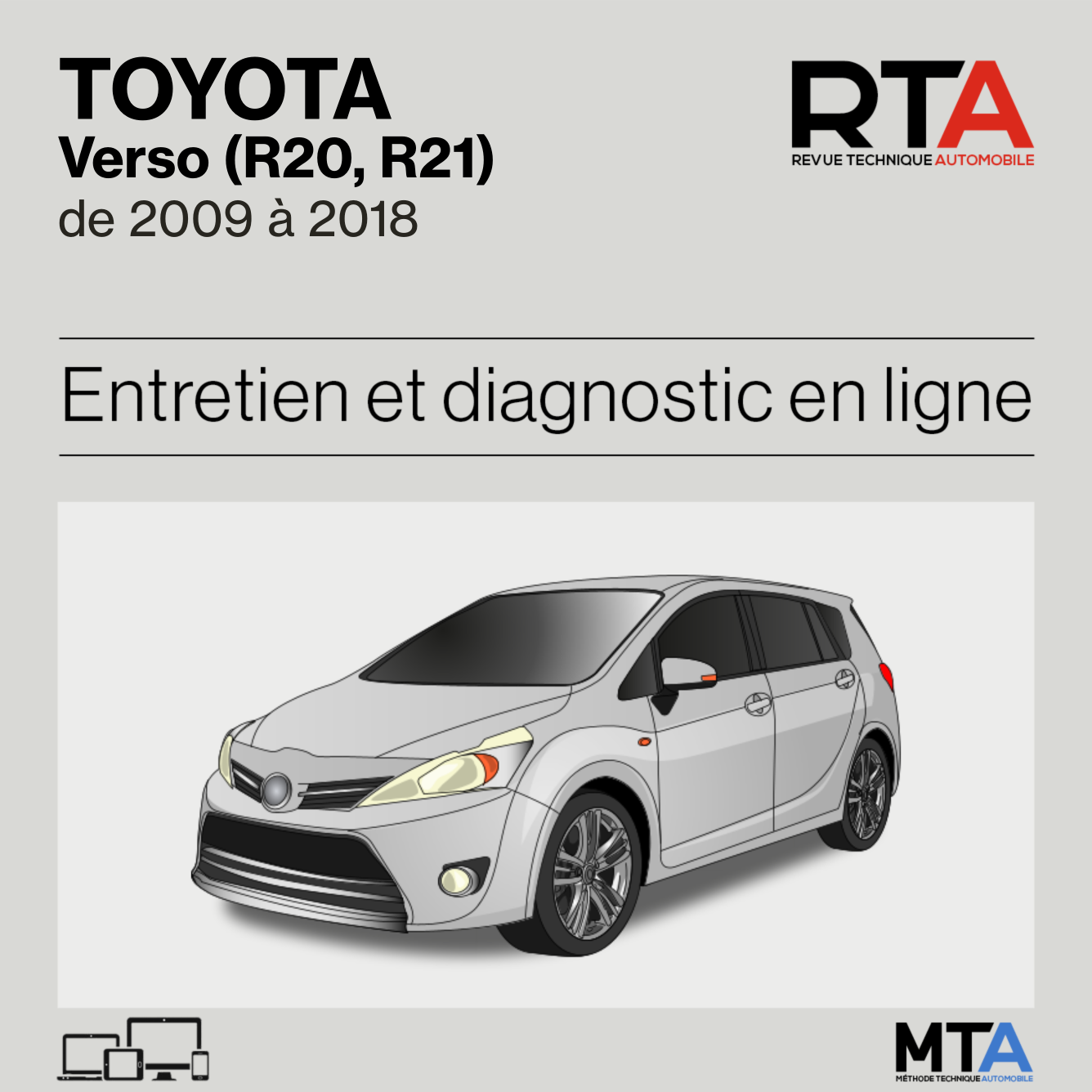 Toyota Verso (R20, R21) de 2009 à 2018