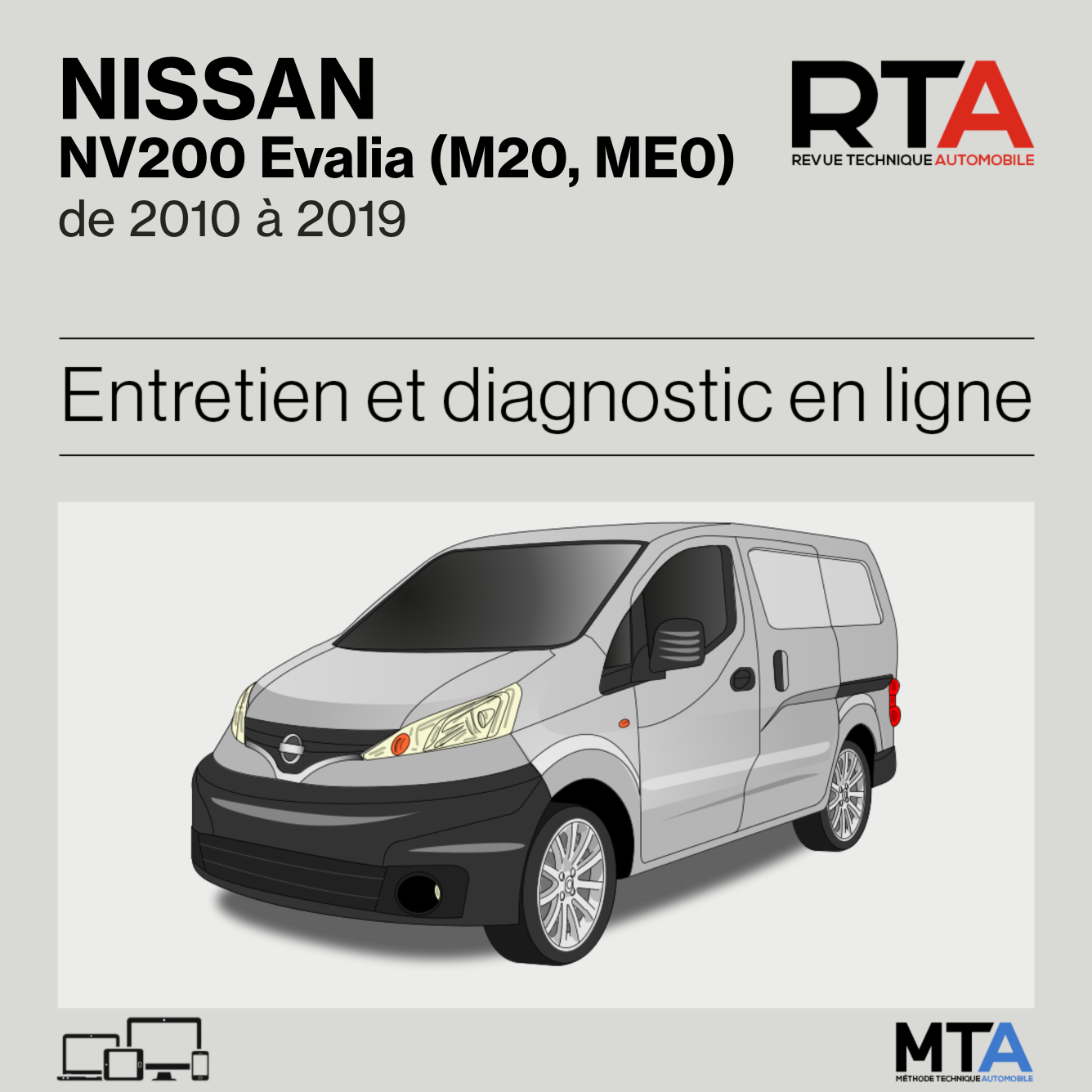 Nissan NV200 Evalia (M20, ME0) de 2010 à 2019