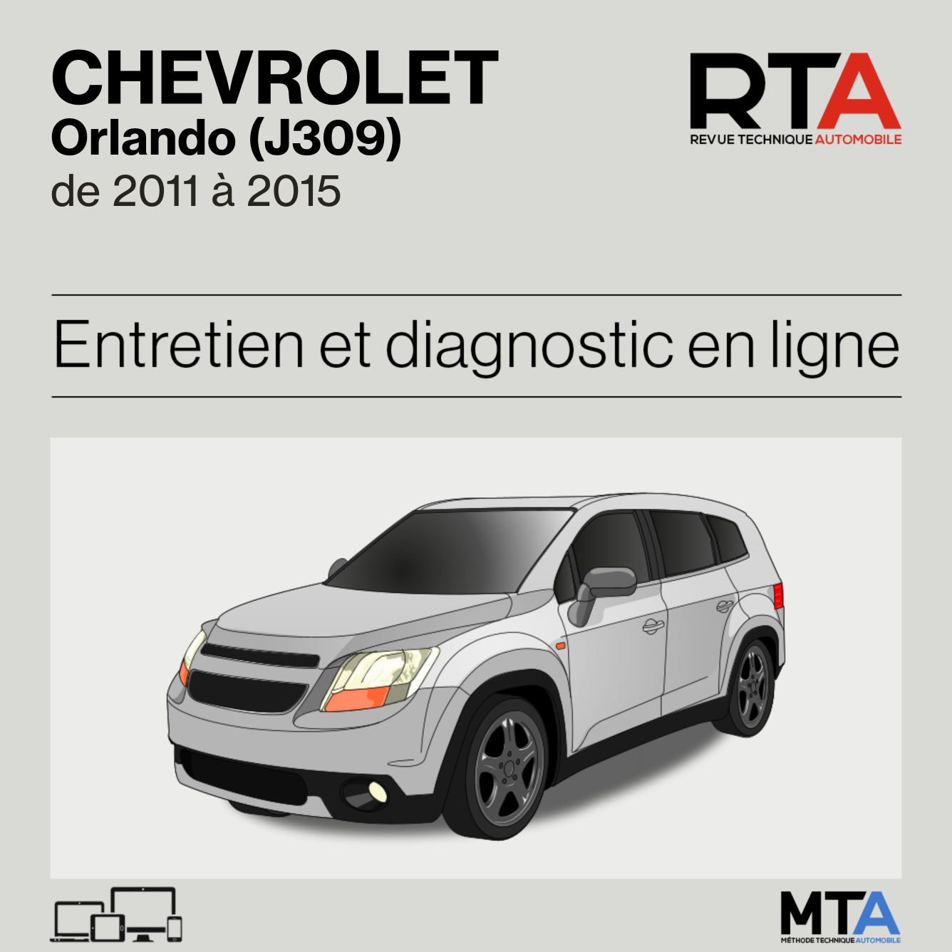 Chevrolet Orlando (J309) de 2011 à 2015