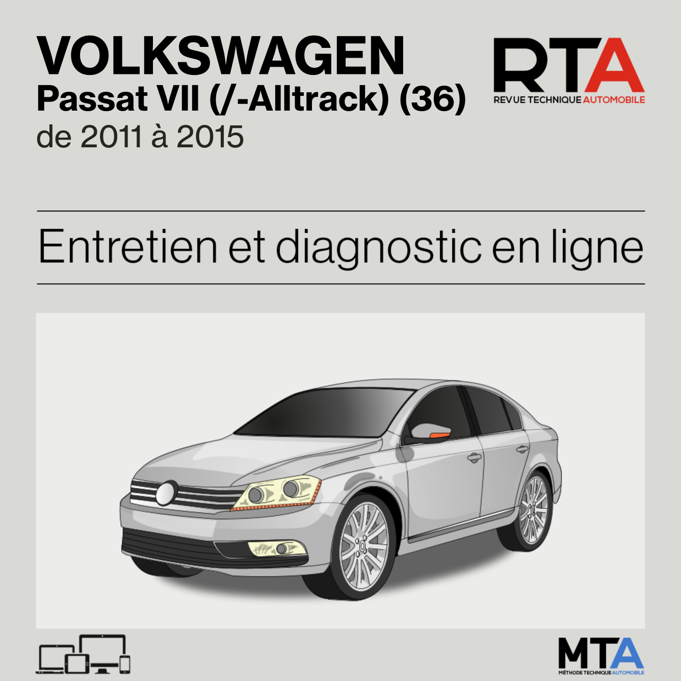 Volkswagen Passat VII (/-Alltrack) (36) de 2011 à 2015