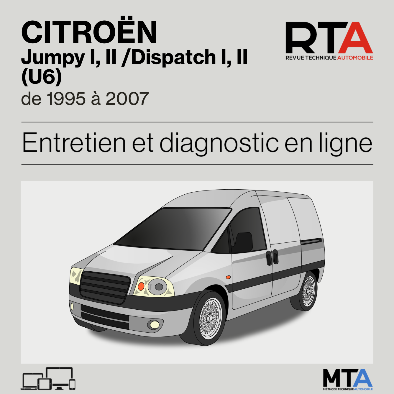 Citroen Jumpy I, II /Dispatch I, II (U6) de 1995 à 2007