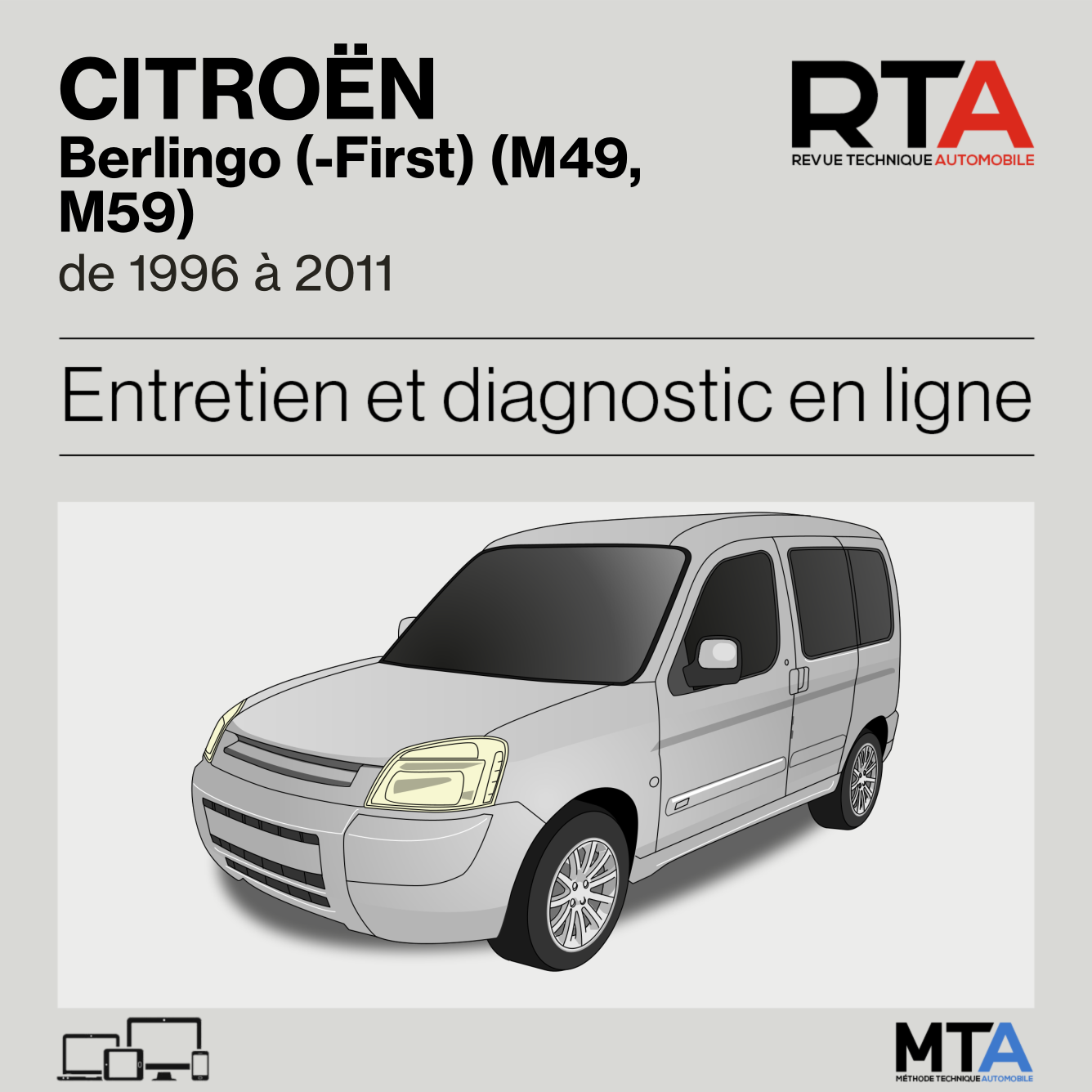 Citroen Berlingo (-First) (M49, M59) de 1996 à 2011