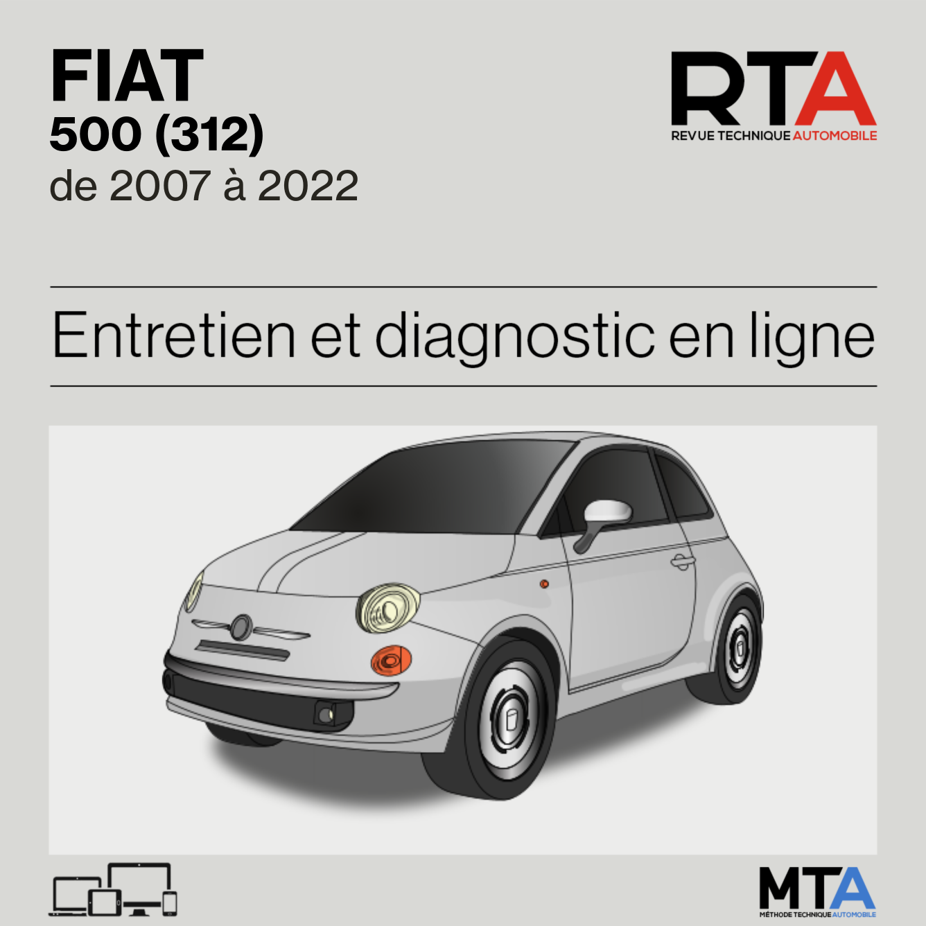 Fiat 500 (312) de 2007 à 2022