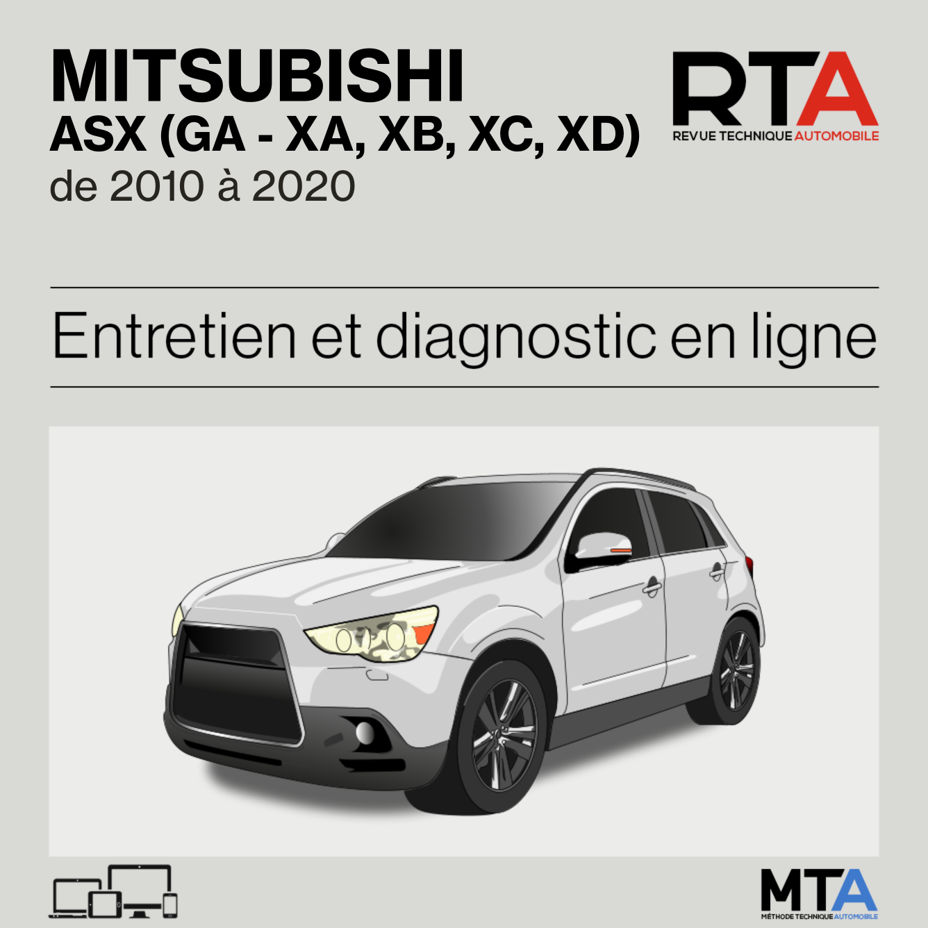 Mitsubishi ASX (GA - XA, XB, XC, XD) de 2010 à 2020