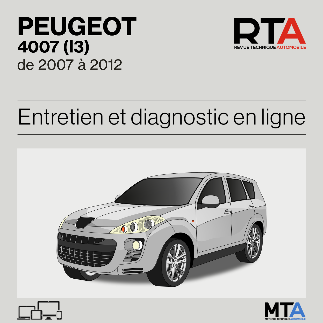 Peugeot 4007 (I3) de 2007 à 2012