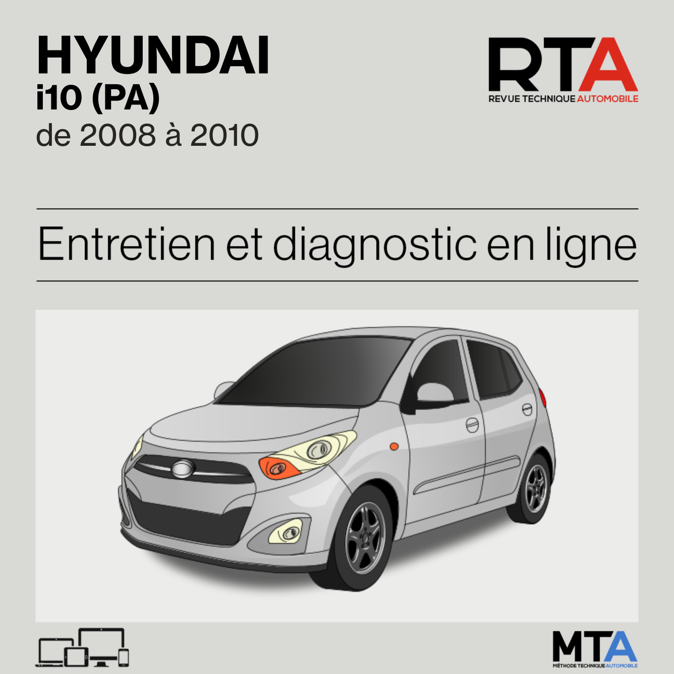Hyundai i10 (PA) de 2008 à 2010