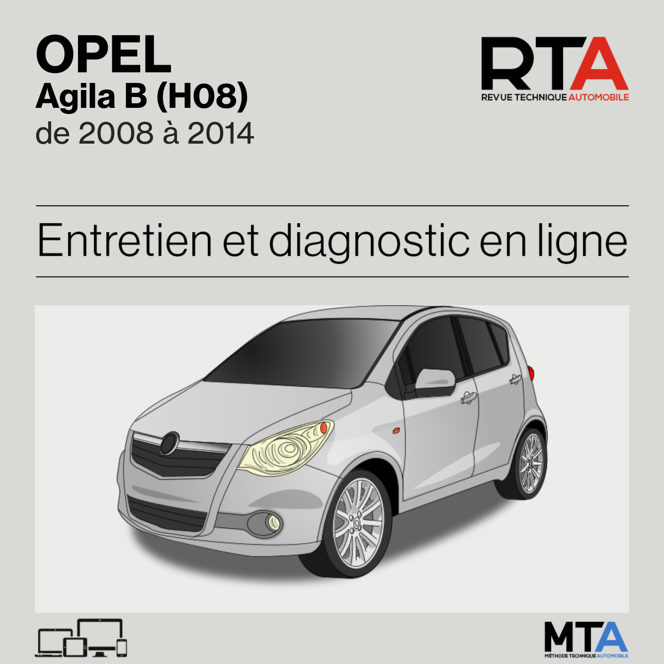 Opel Agila B (H08) de 2008 à 2014
