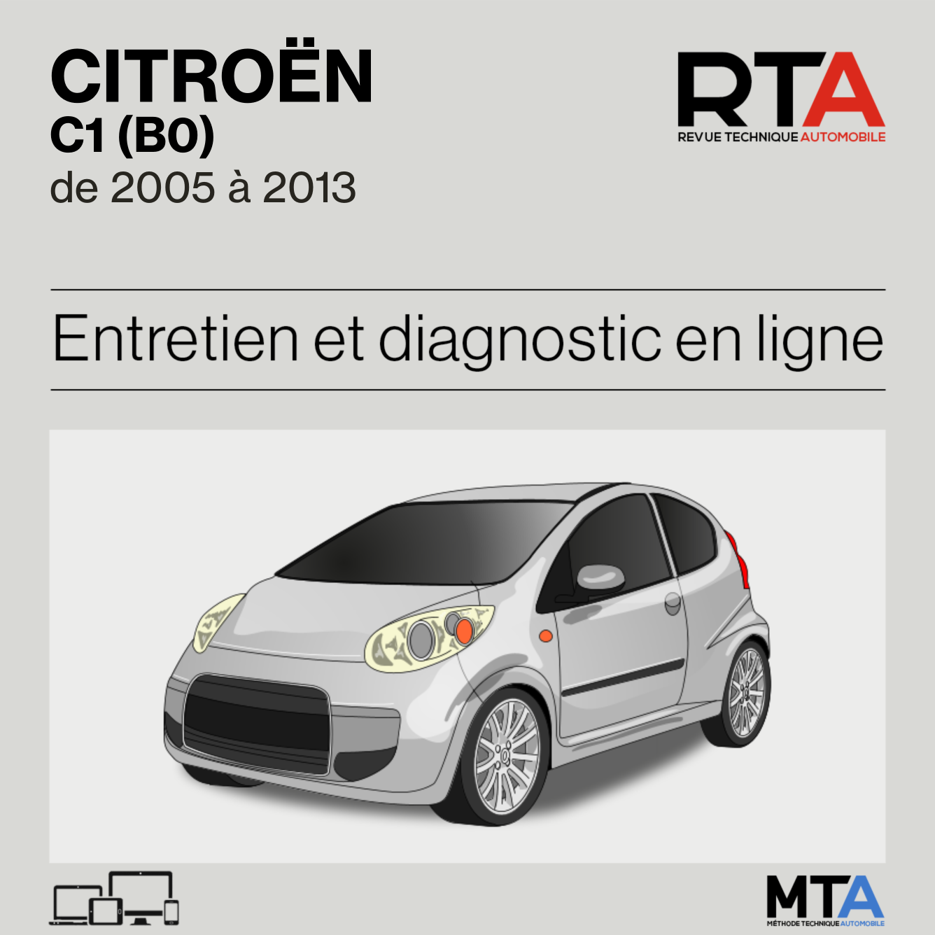 Citroen C1 (B0) de 2005 à 2013