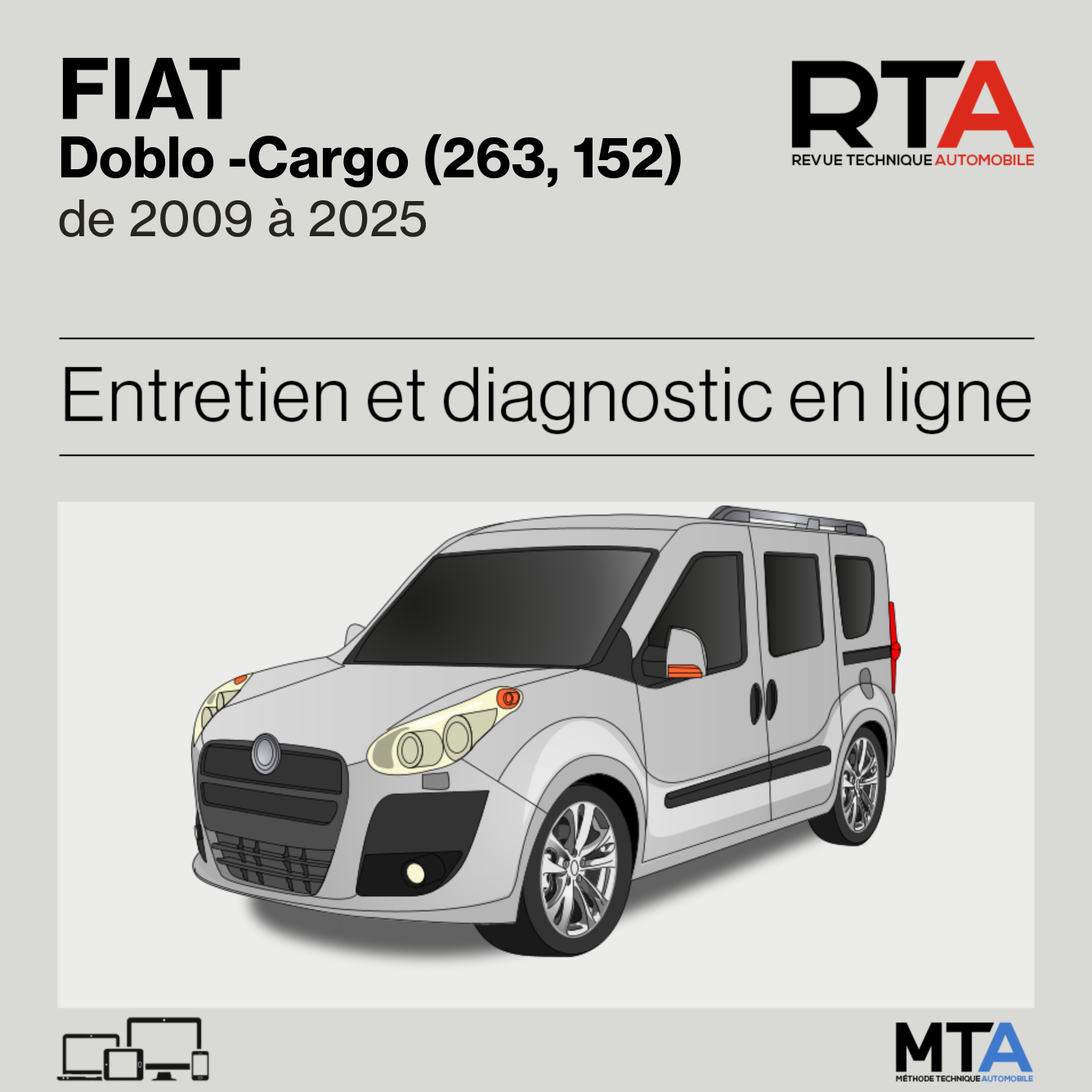 Fiat Doblo -Cargo (263, 152) de 2009 à 2025
