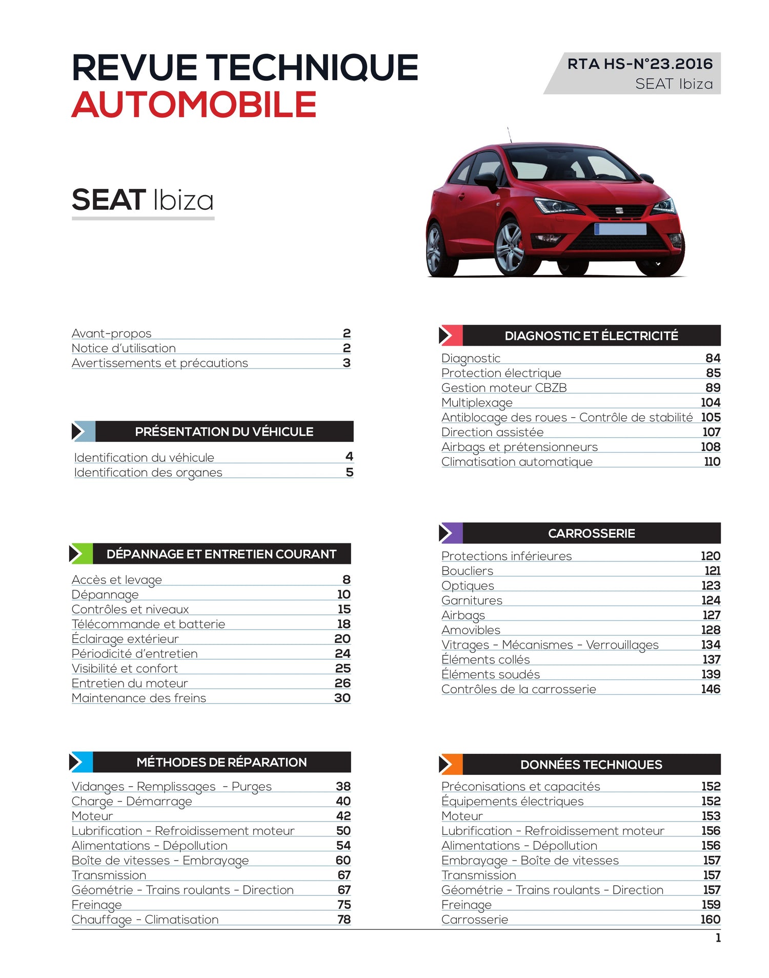Seat Ibiza IV phase 2 (2012 - 2016) - Revue Technique