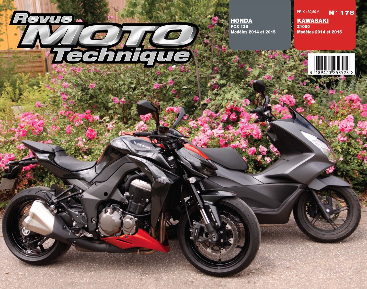 Kawasaki Z1000 (2014 - 2015) - Honda PCX125 (2014 - 2015) - Revue Technique