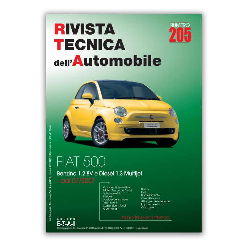 Fiat 500 II fase 1 (2007 - 2016) - Revue Technique