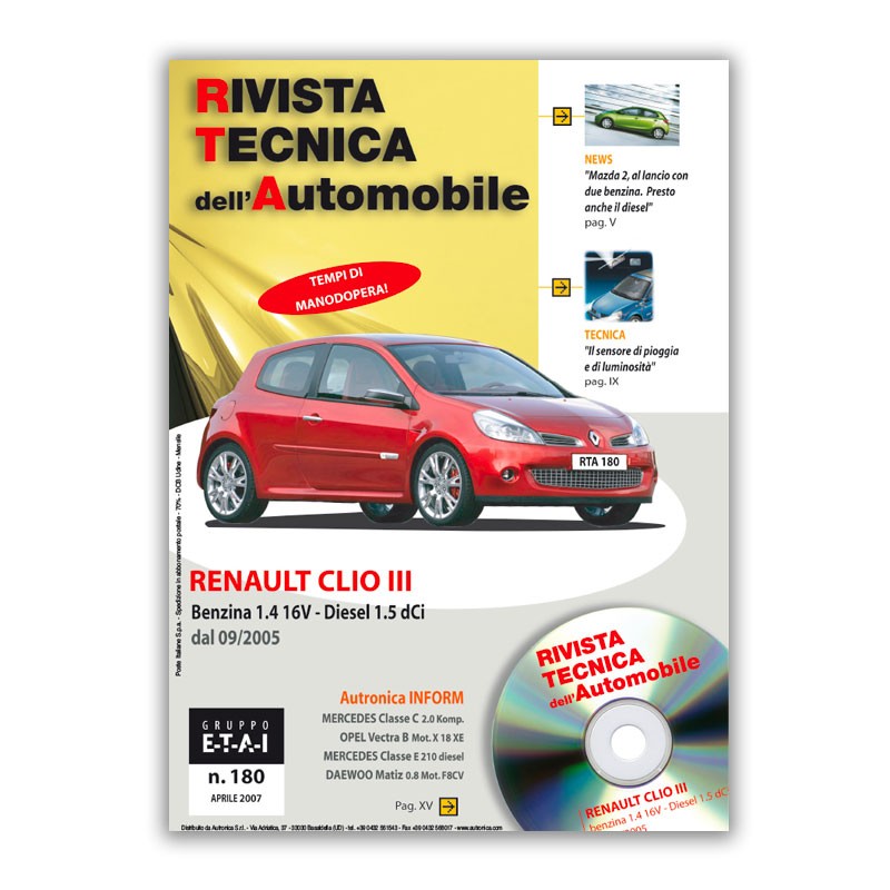 Renault Clio III fase 1 (2005 - 2009) - Revue Technique