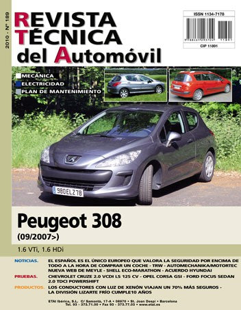 Peugeot 308 I fase 1 (2007 - 2011) - Revue Technique