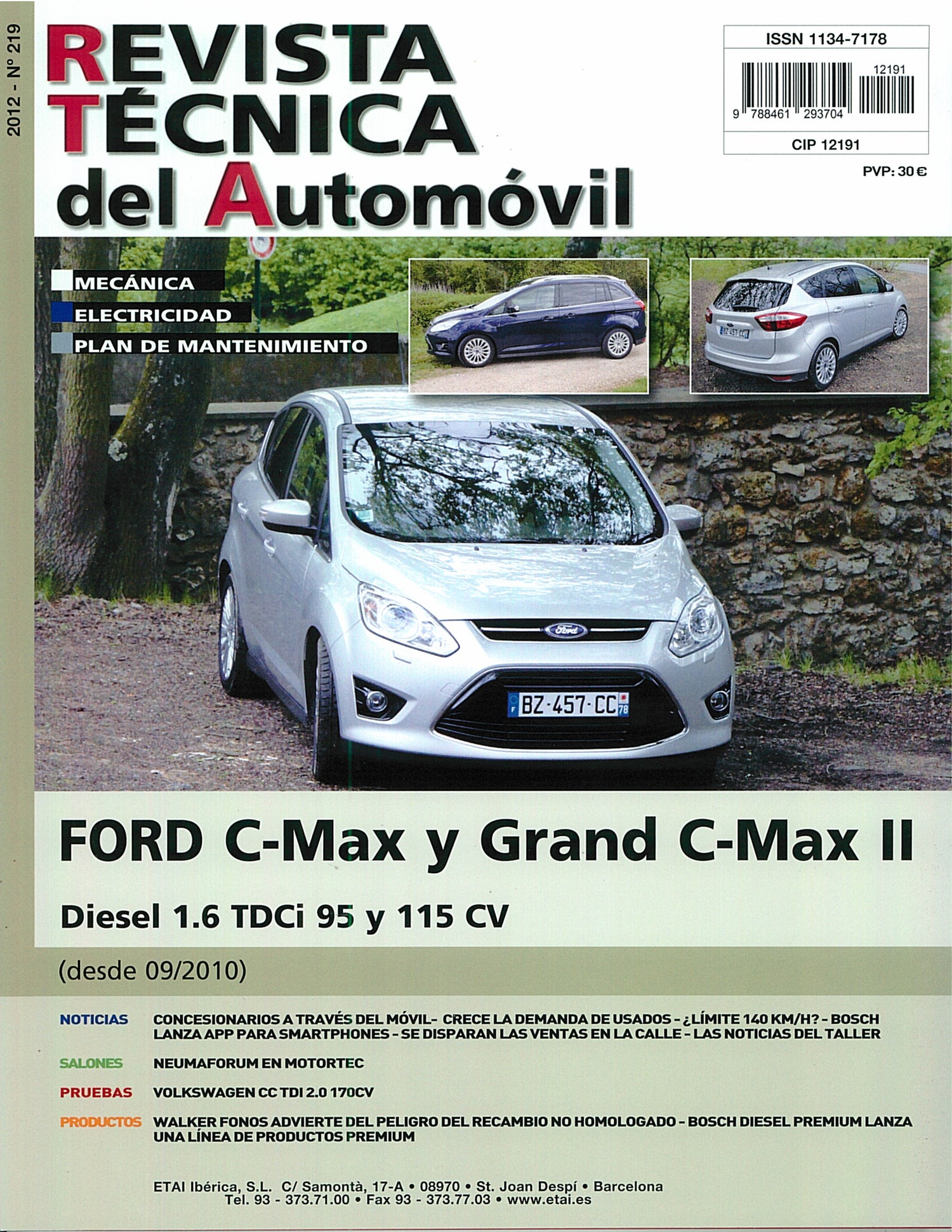 Ford Cmax II Y Grand C-Max II fase 1 (2010 - 2015) - Revue Technique