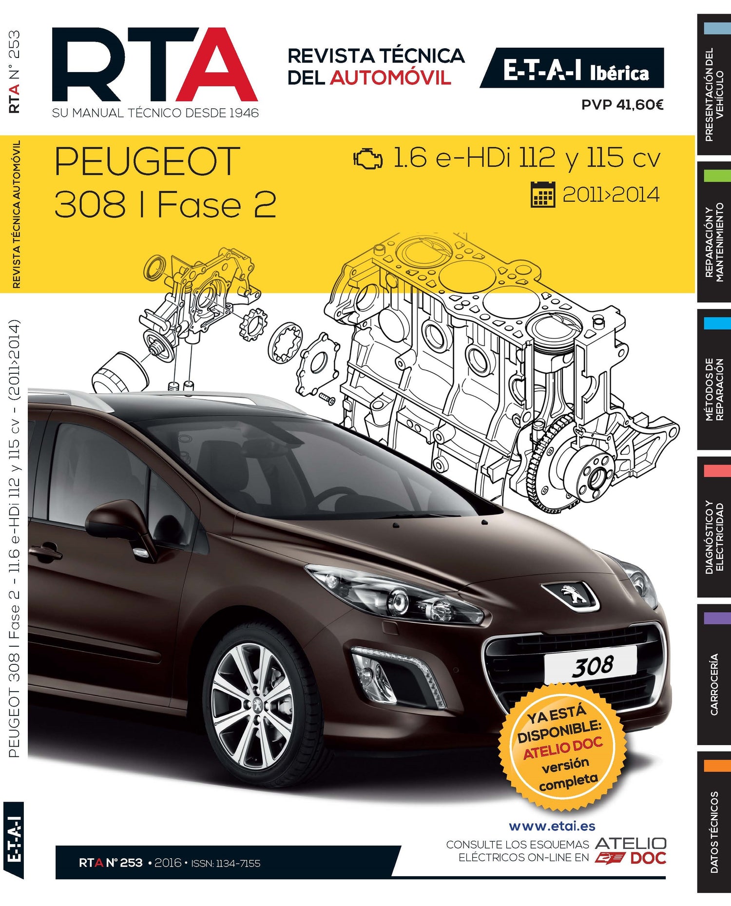 Peugeot 308 I fase 2 (2011 - 2013) - Revue Technique