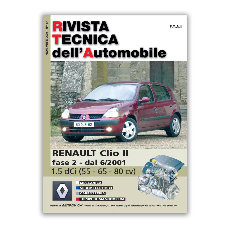 Renault Clio II fase 2 (2001 - 2006) - Revue Technique