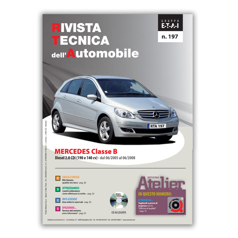 Mercedes-Benz Classe B I fase 1 (2005 - 2008) - Revue Technique