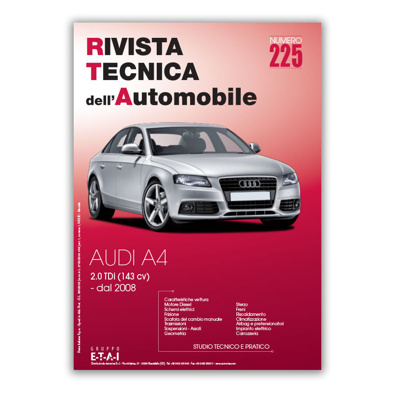 Audi A4 III fase 1 (2008 - 2011) - Revue Technique