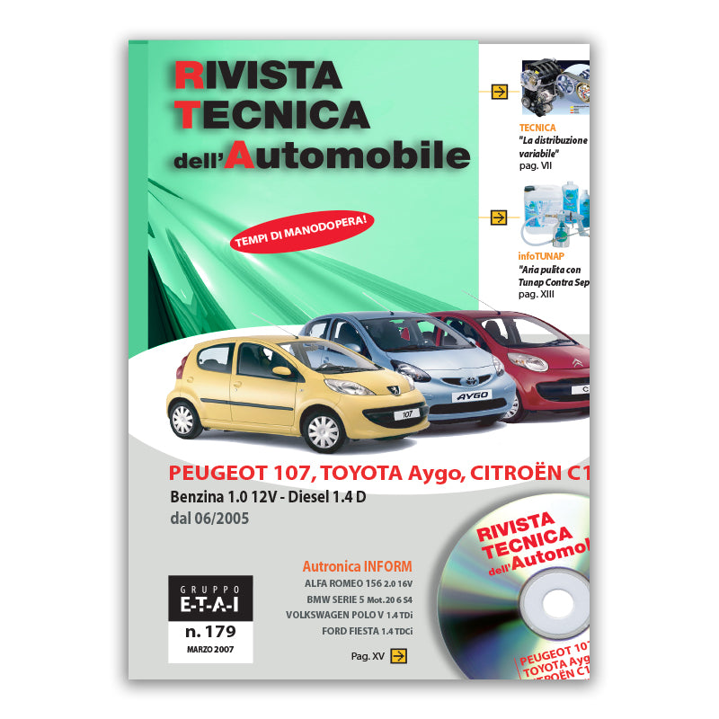 Citroën / Peugeot / Toyota C1 fase 1 / 107 / Aygo 1 fase 1 (2005 - 2008) - Revue Technique