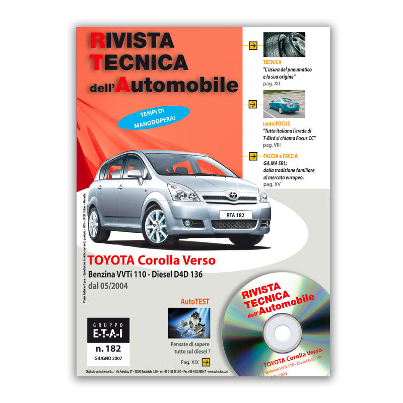 Toyota Corolla II Verso fase 1 (2004 - 2007) - Revue Technique