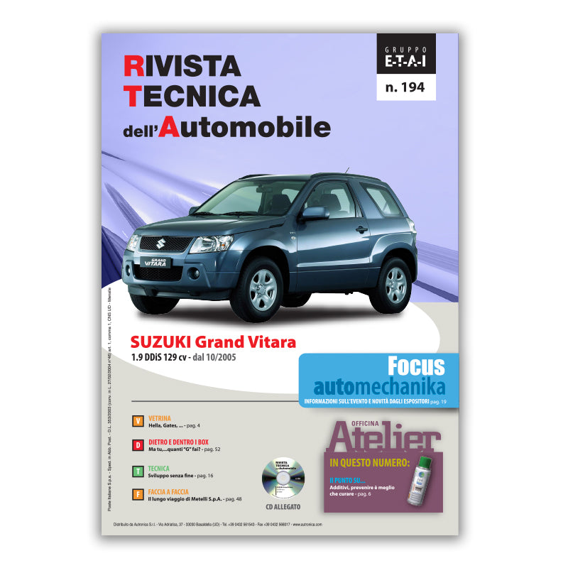 Suzuki-Santana Grand Vitara II fase 1 (2005 - 2009) - Revue Technique