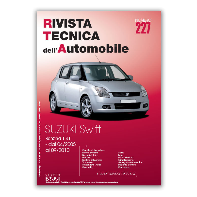 Suzuki-Santana Swift III (2005 - 2011) - Revue Technique