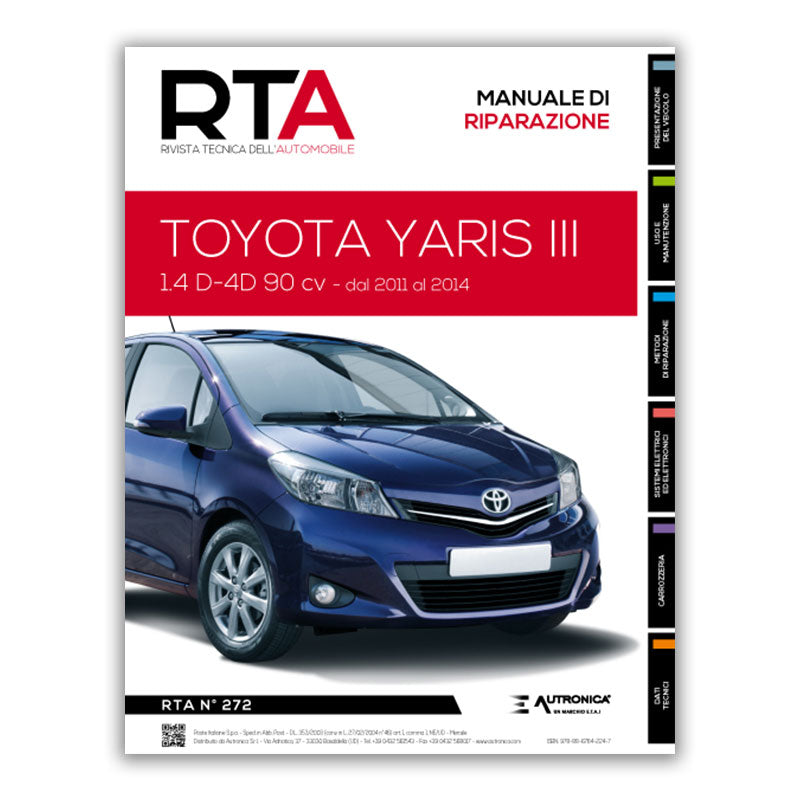 Toyota Yaris III fase 1 (2011 - 2015) - Revue Technique