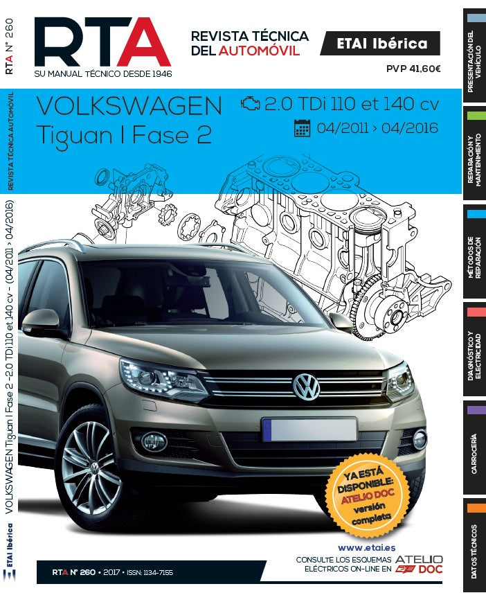 Volkswagen Tiguan 1 fase 2 (2011 - 2016) - Revue Technique