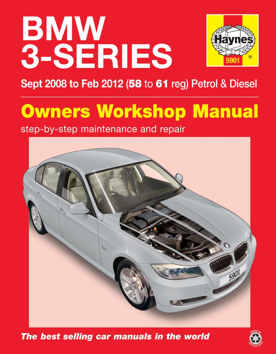 BMW 3-Series Petrol & Diesel   (Sept 08 to Feb 12) - Haynes Repair Manual