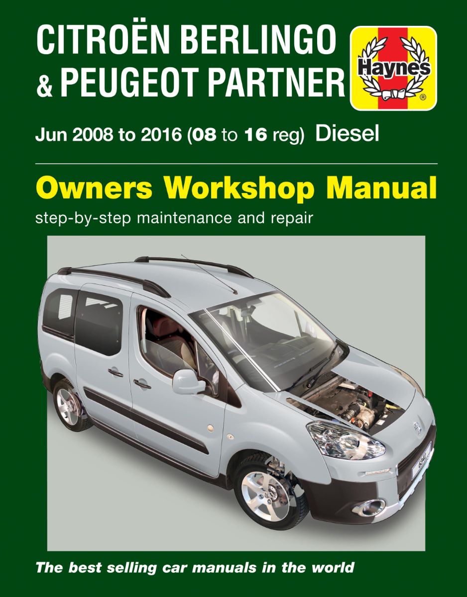 Citroen Berlingo & Peugeot Partner Diesel (June 08 - 16) 08 to 16 - Haynes Repair Manual