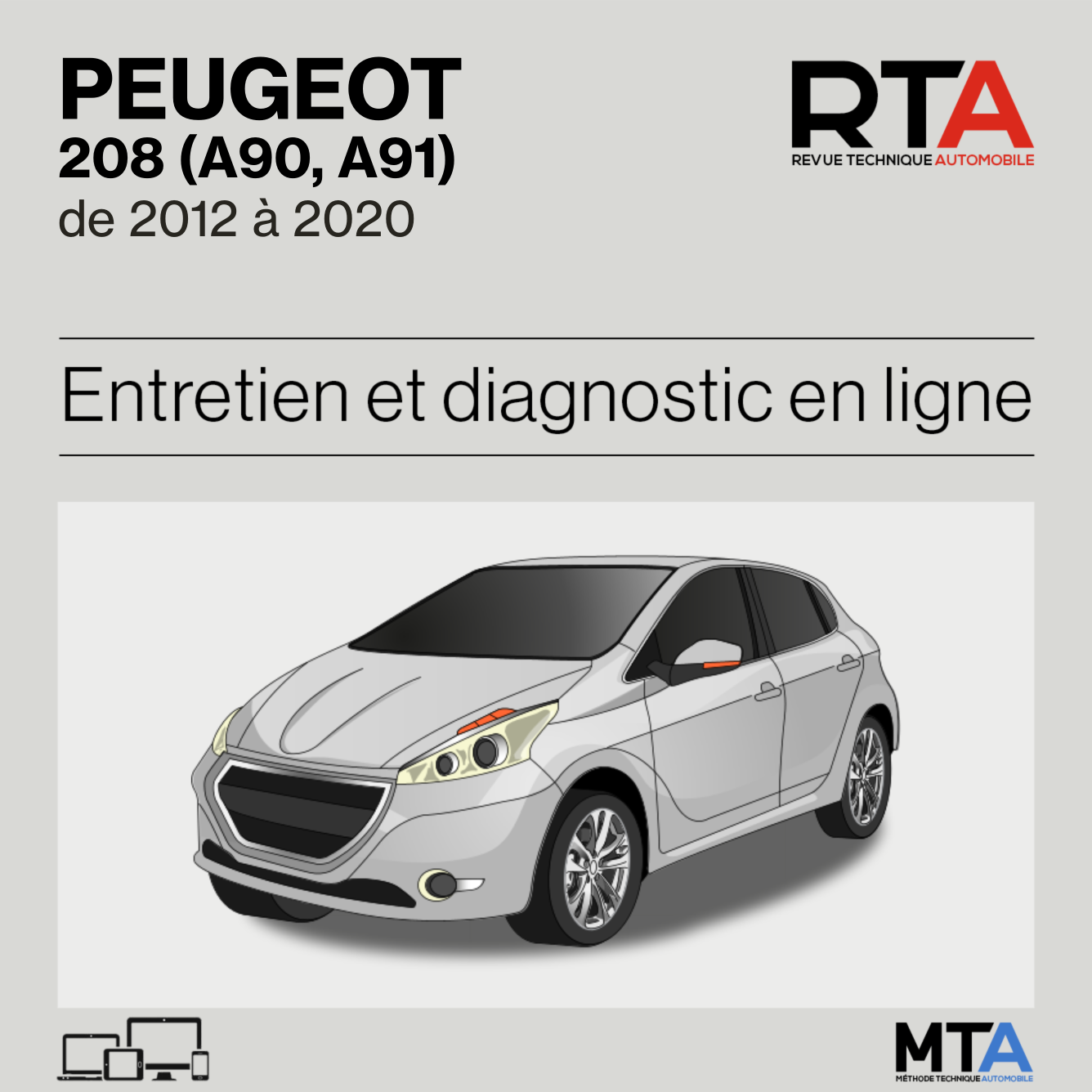 Peugeot 208 (A90, A91) de 2012 à 2020