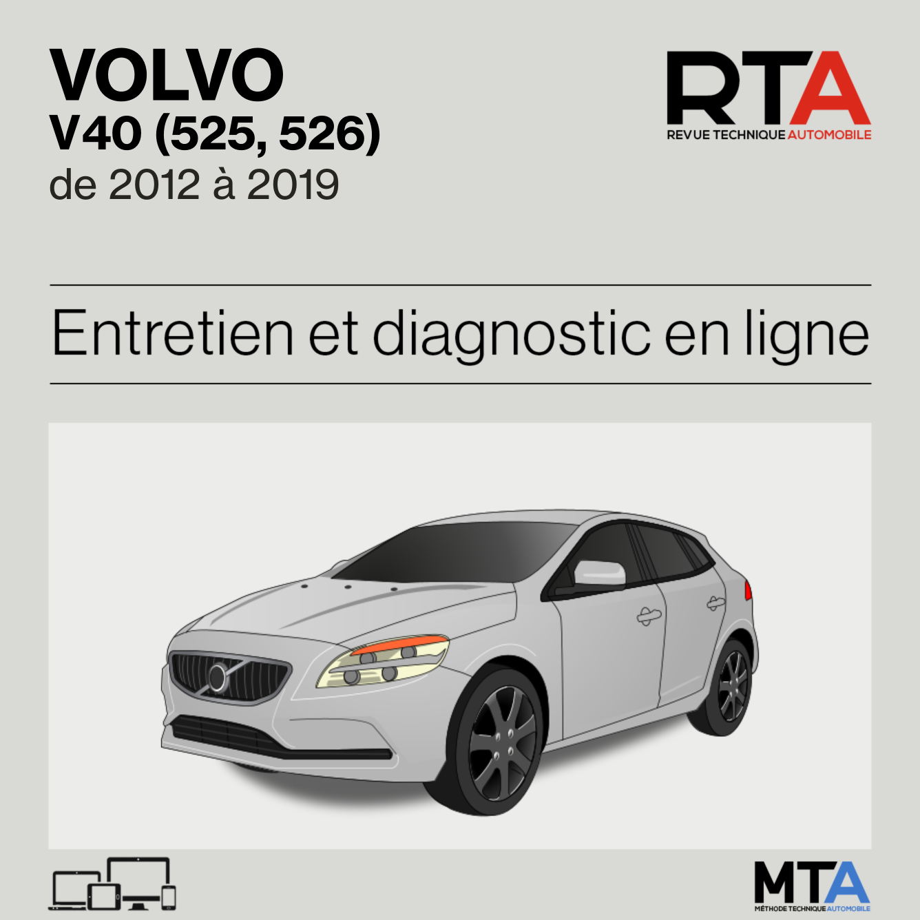 Volvo V40 (525, 526) de 2012 à 2019