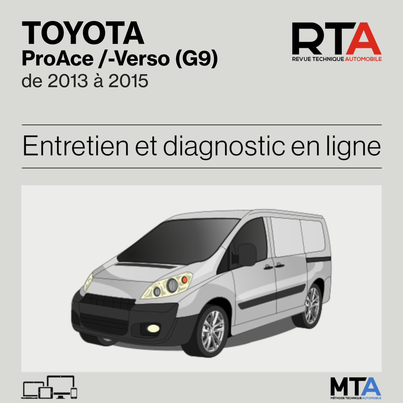 Toyota ProAce /-Verso (G9) de 2013 à 2015