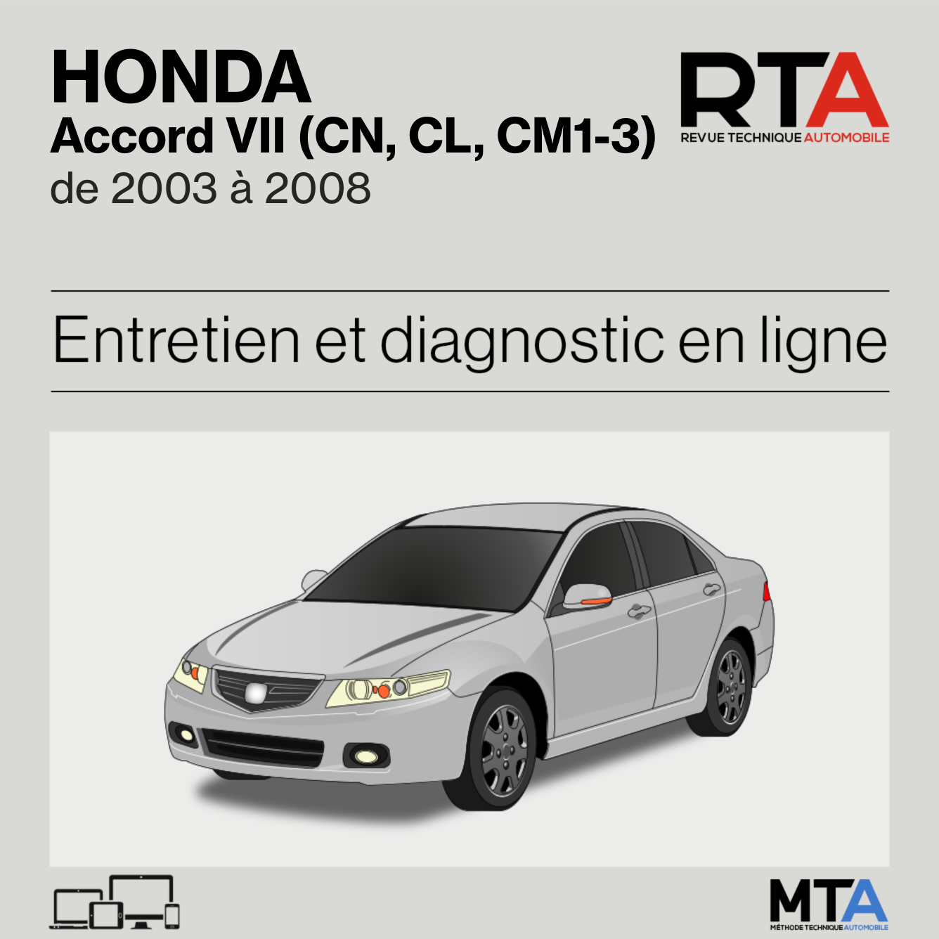 Honda Accord VII (CN, CL, CM1-3) de 2003 à 2008