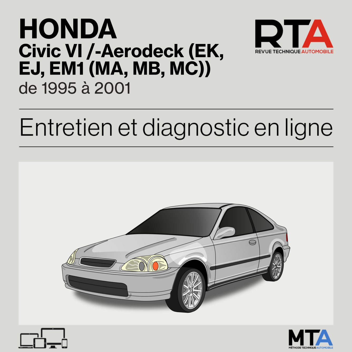 Honda Civic VI /-Aerodeck (EK, EJ, EM1 (MA, MB, MC)) de 1995 à 2001