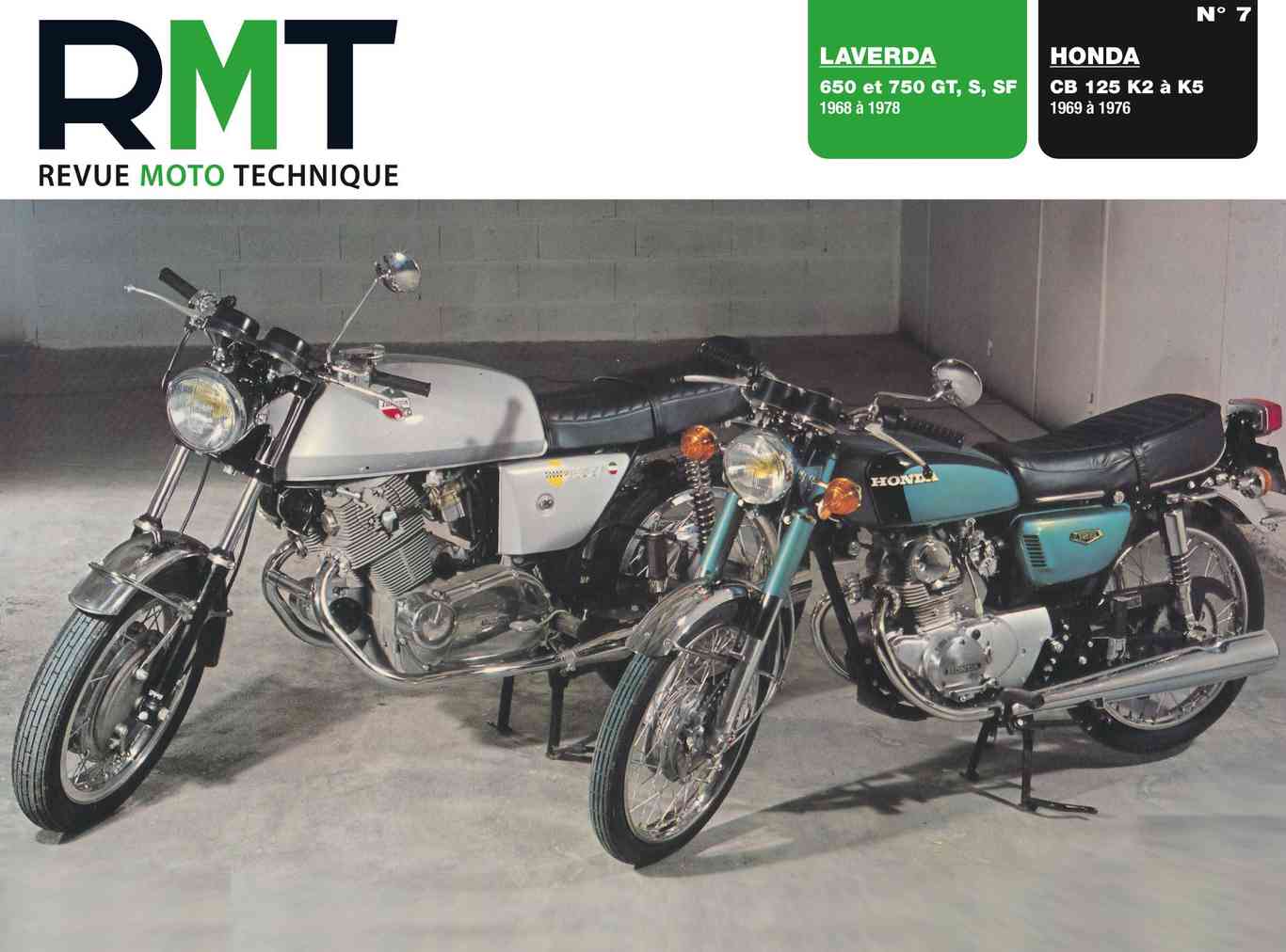 Honda CB 125 K2 - K5 (1969 - 1976) - Laverda 650 et 750 GT, S, SF (1968 - 1978) - Revue Technique