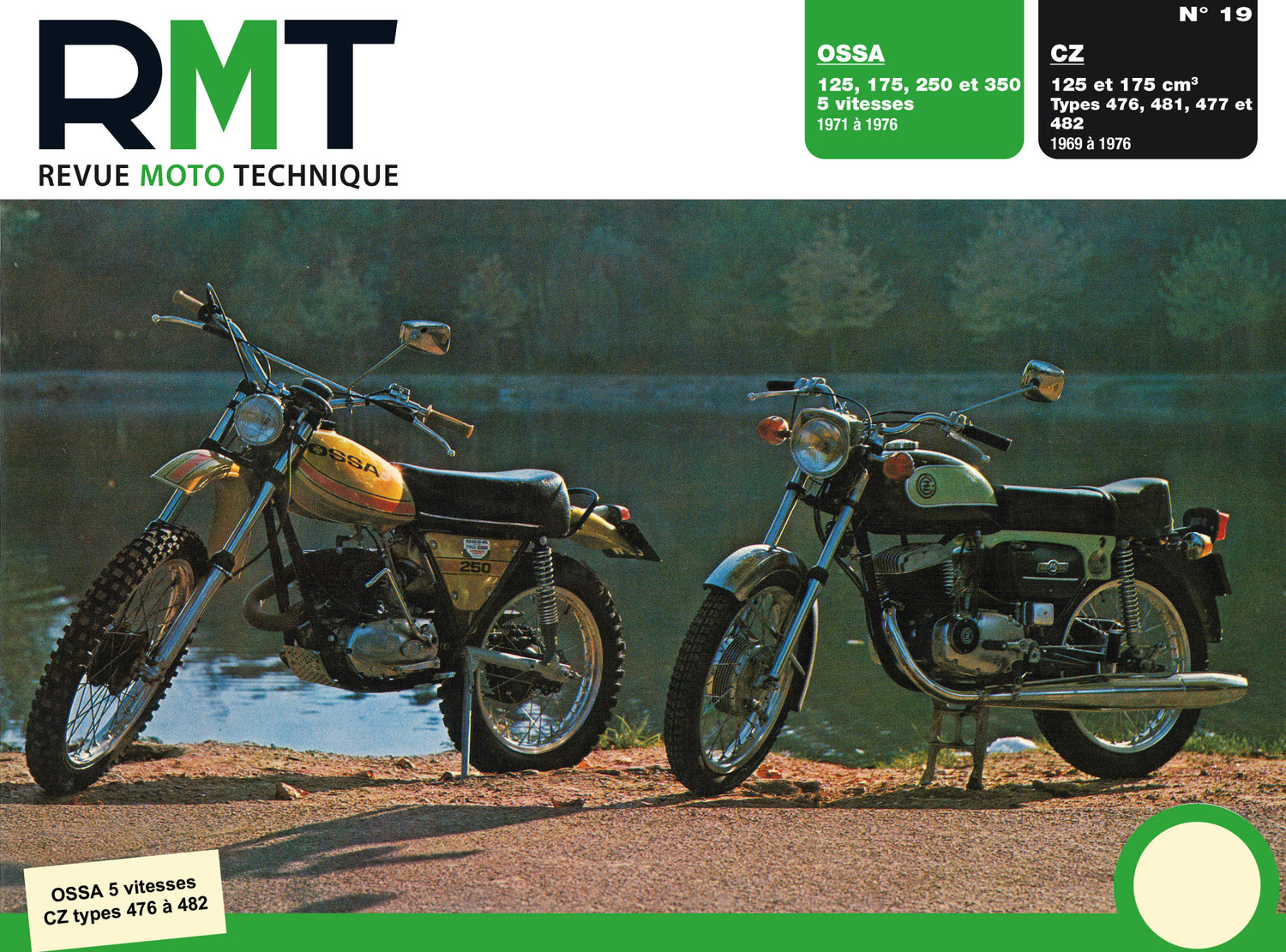 CZ 125 / 175cc (1969 - 1976) - OSSA 125, 175, 250 et 350cc (1971 - 1976) - Revue Technique