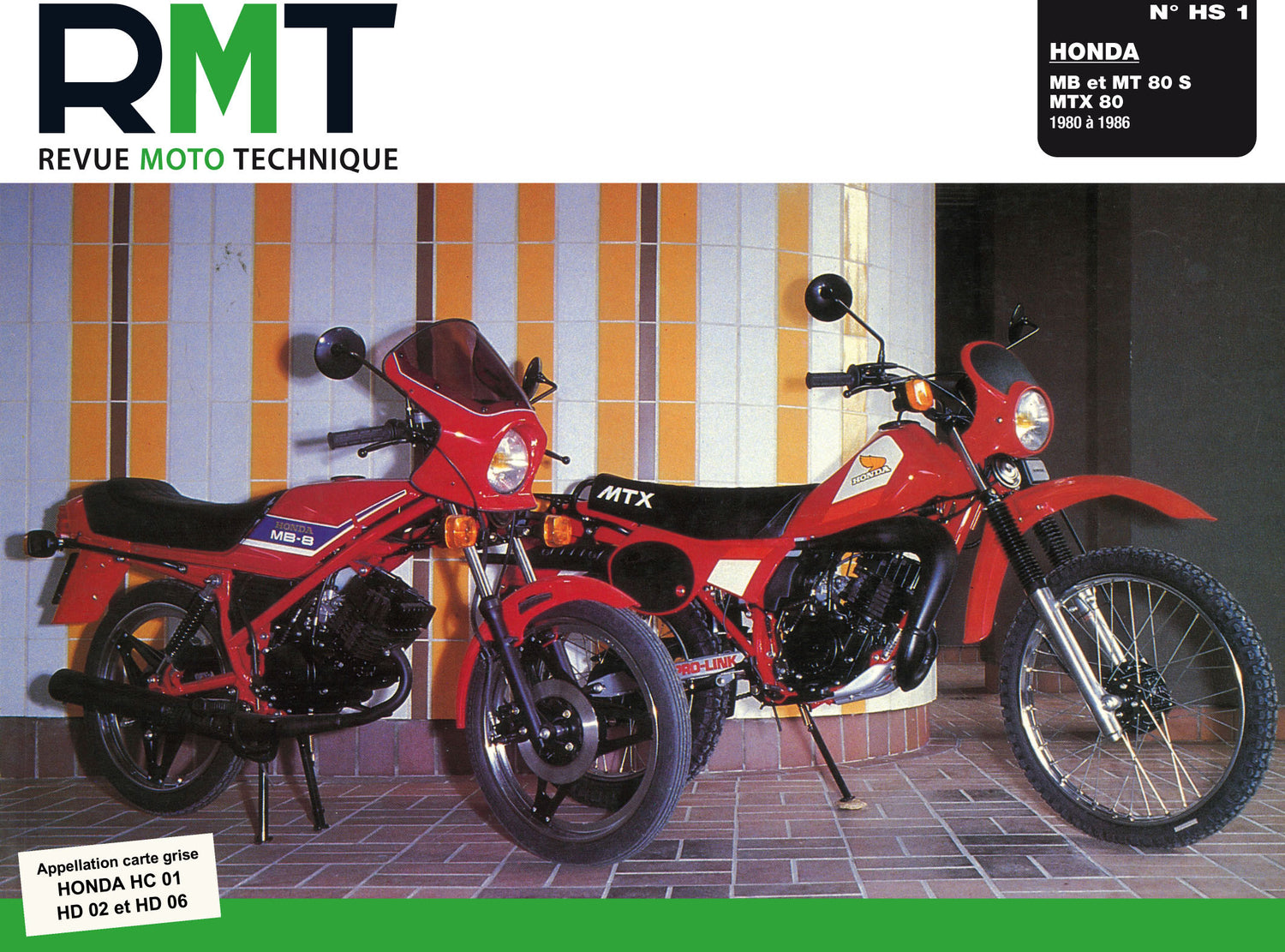 Honda MB, MT et MTX 80 (1980 - 1986) - Revue Technique