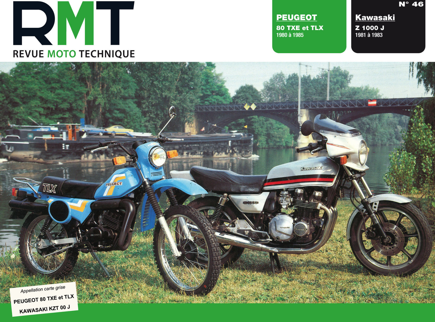 Kawasaki Z 1000 J (1981 - 1983) - Peugeot 80 TXE et TLX (1980 - 1985) - Revue Technique