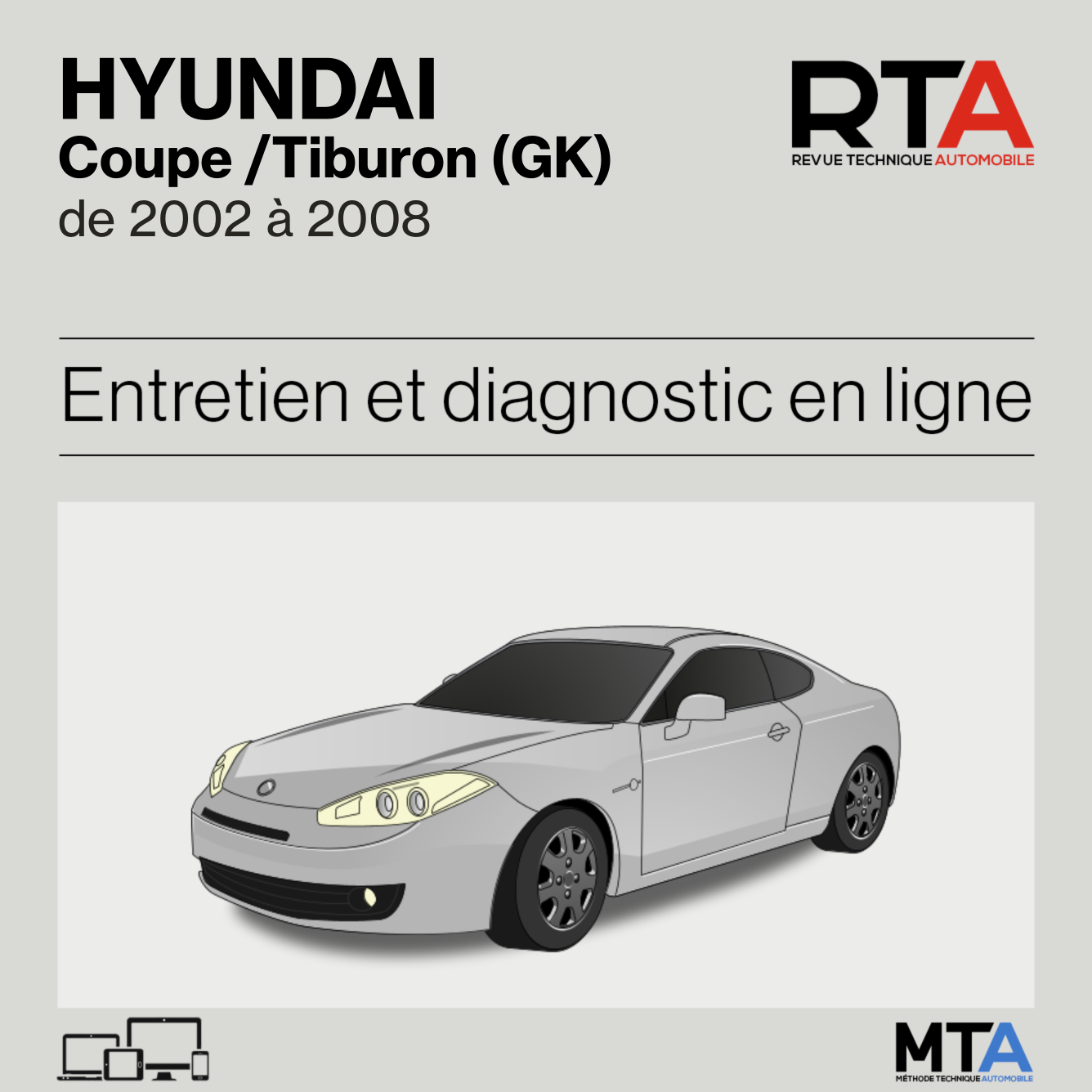 Hyundai Coupe /Tiburon (GK) de 2002 à 2008