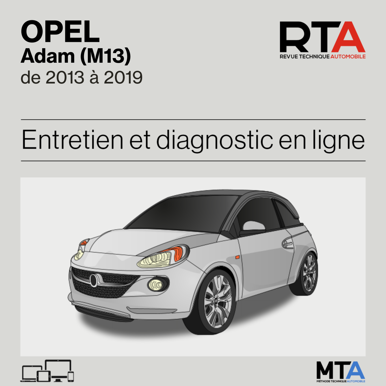 Opel Adam (M13) de 2013 à 2019