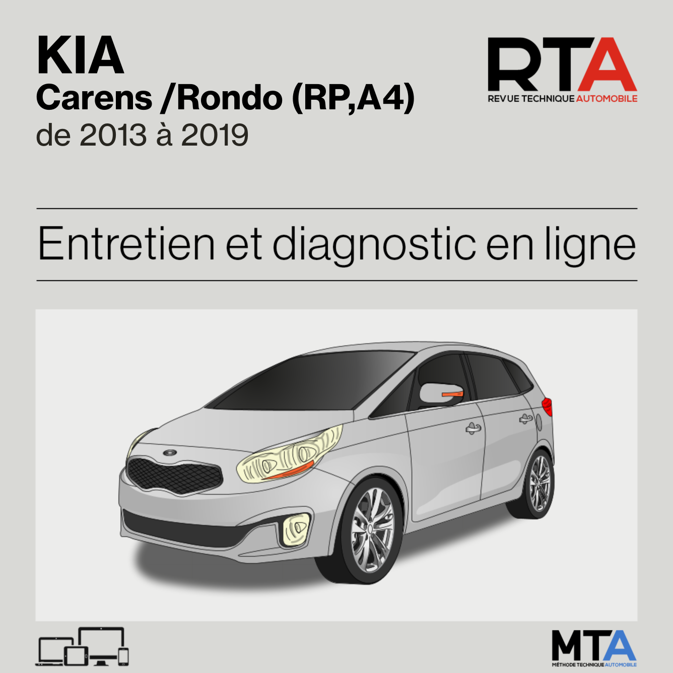 Kia Carens /Rondo (RP,A4) de 2013 à 2019