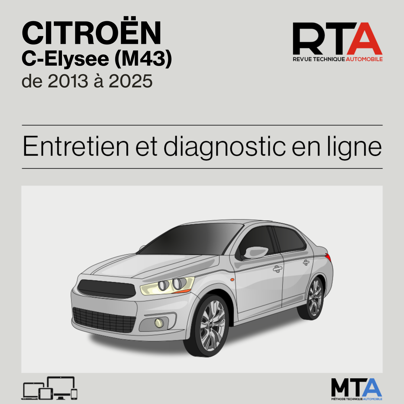 Citroen C-Elysee (M43) de 2013 à 2025