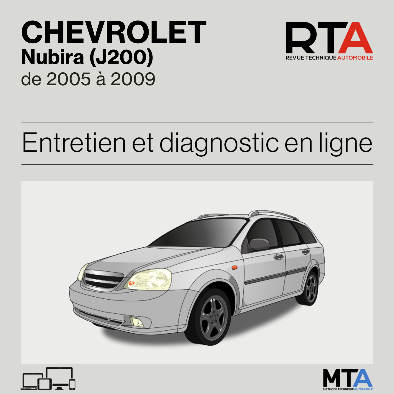 Chevrolet Nubira (J200) de 2005 à 2009