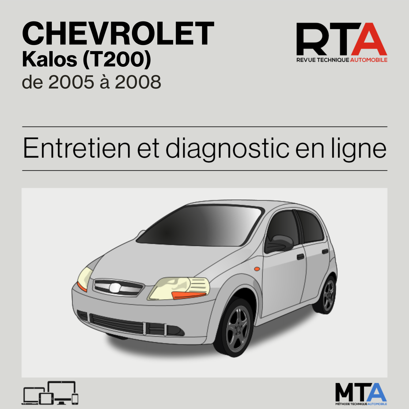 Chevrolet Kalos (T200) de 2005 à 2008